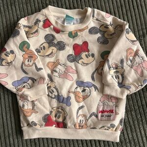 Disney Cream Sweatshirt with Classic Characters